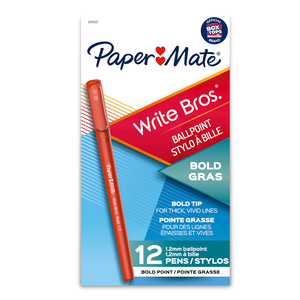 BOLÍGRAFO PAPER MATE ROJO 1.2MM 12U (ESTILO WRITE BROS) BOLÍGRAFO PAPER MATE ROJO 1.2MM 12U (ESTILO WRITE BROS)