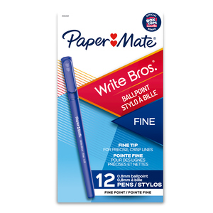 BOLÍGRAFO PAPER MATE AZUL 0.8MM 12U (ESTILO WRITE BROS) BOLÍGRAFO PAPER MATE AZUL 0.8MM 12U (ESTILO WRITE BROS)