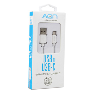 CABLE USB A TIPO C 2MTS NEGRO MARCA AON CABLE USB A TIPO C 2MTS NEGRO MARCA AON