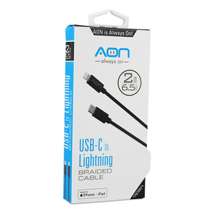 CABLE TIPO C A LIGHTING 2MTS NEGRO AON CABLE TIPO C A LIGHTING 2MTS NEGRO AON
