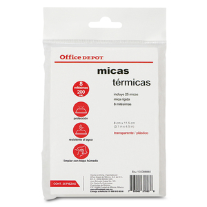 MICA OFFICE DEPOT CARNET 25U (8 MILESIMAS, RIGIDA) MICA OFFICE DEPOT CARNET 25U (8 MILESIMAS, RIGIDA)