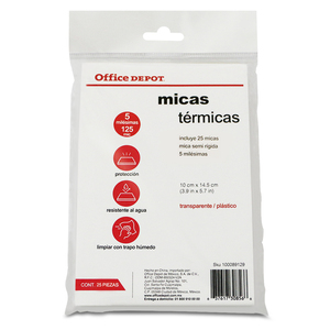 MICA OFFICE DEPOT LEGAL 25U (5 MILESIMAS, SEMI MICA OFFICE DEPOT LEGAL 25U (5 MILESIMAS, SEMI