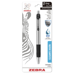 BOLIGRAFO RETRACTIL ZEBRA Z-GRIP ELITE NEGRO 1U BOLIGRAFO RETRACTIL ZEBRA Z-GRIP ELITE NEGRO 1U