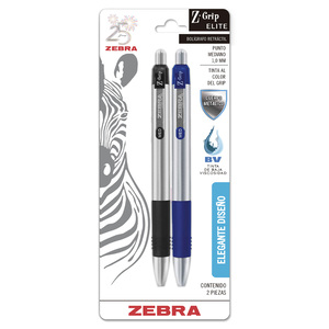 BOLIGRAFO RETRACTIL ZEBRA Z-GRIP ELITE NEGRO Y BOLIGRAFO RETRACTIL ZEBRA Z-GRIP ELITE NEGRO Y