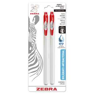 BOLIGRAFO ZEBRA J-ROLLER ROJO 2U (PUNTO MEDIANO BOLIGRAFO ZEBRA J-ROLLER ROJO 2U (PUNTO MEDIANO