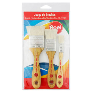 JUEGO DE BROCHAS DE ARTE 3U (MEDIDAS 1/2""", 1""" Y 1 JUEGO DE BROCHAS DE ARTE 3U (MEDIDAS 1/2""", 1""" Y 1