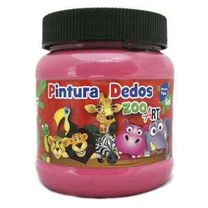 PINTURA DEDOS """ZOO ART""" ROSA 250ML PINTURA DEDOS """ZOO ART""" ROSA 250ML