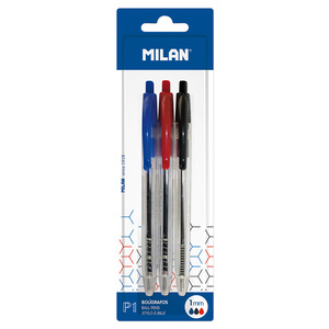 BOLIGRAFO MILAN P1 TRANSPARENTE 3U BOLIGRAFO MILAN P1 TRANSPARENTE 3U
