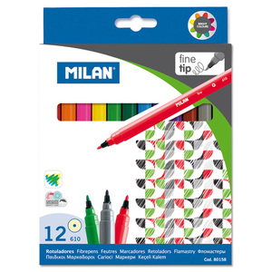 MARCADORES MILAN 12U (PUNTA FINA) MARCADORES MILAN 12U (PUNTA FINA)
