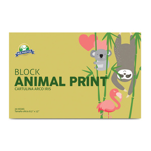 BLOCK OFICIO CARTULINA ARIEL COVER 20HJS ANIMAL BLOCK OFICIO CARTULINA ARIEL COVER 20HJS ANIMAL