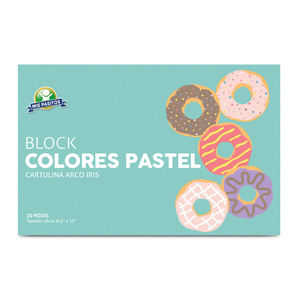 BLOCK OFICIO CARTULINA ARIEL COVER COL PASTEL BLOCK OFICIO CARTULINA ARIEL COVER COL PASTEL