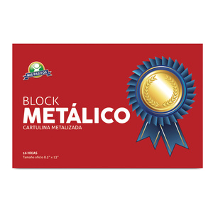 BLOCK OFICIO CARTULINA METALIZADA 16HJS MIS BLOCK OFICIO CARTULINA METALIZADA 16HJS MIS
