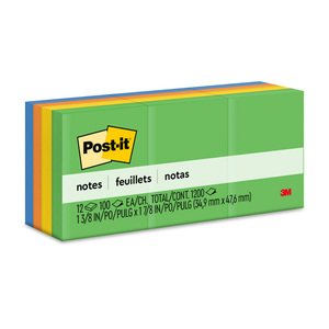 POST-IT NOTAS ADHESIVAS, COLOR JAIPUR, 12 PADS POST-IT NOTAS ADHESIVAS, COLOR JAIPUR, 12 PADS