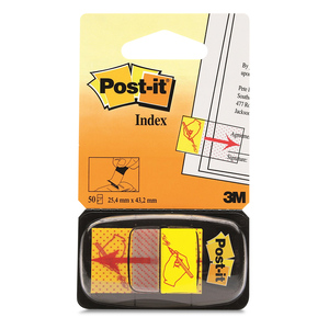 POST-IT BANDERITAS ADHESIVAS FLECHA FIRMA, 1 PAD POST-IT BANDERITAS ADHESIVAS FLECHA FIRMA, 1 PAD