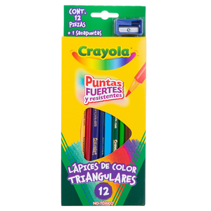 LAPICES DE COLORES TRIANGULARES C/12 LAPICES DE COLORES TRIANGULARES C/12